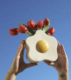 Vase œuf au plat