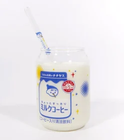 Verre Kawaii Rétro “Milk Cup” + Paille