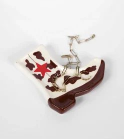 Vide-poche santiag vache